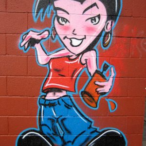 Image Graffiti girl